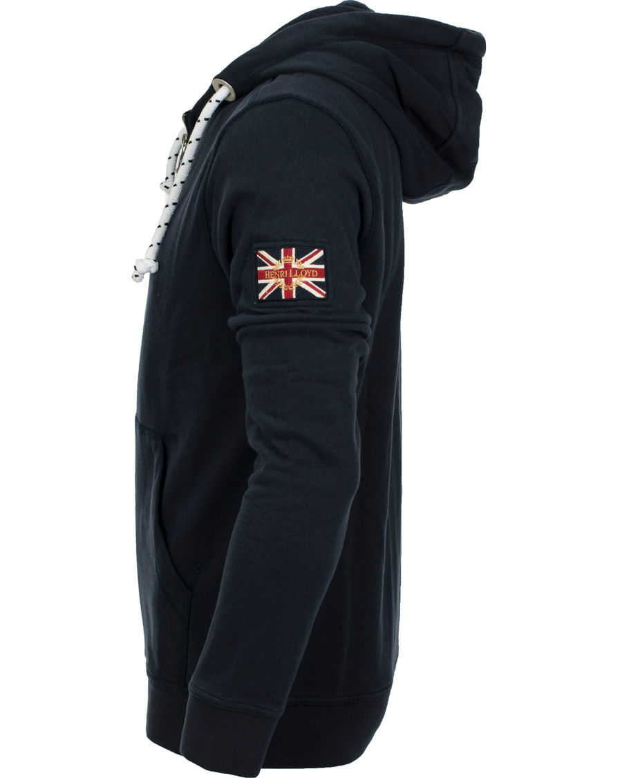 Heren | Truien | Henri-Lloyd | Henri Lloyd Filey Hooded Full Zip Sweat Navy