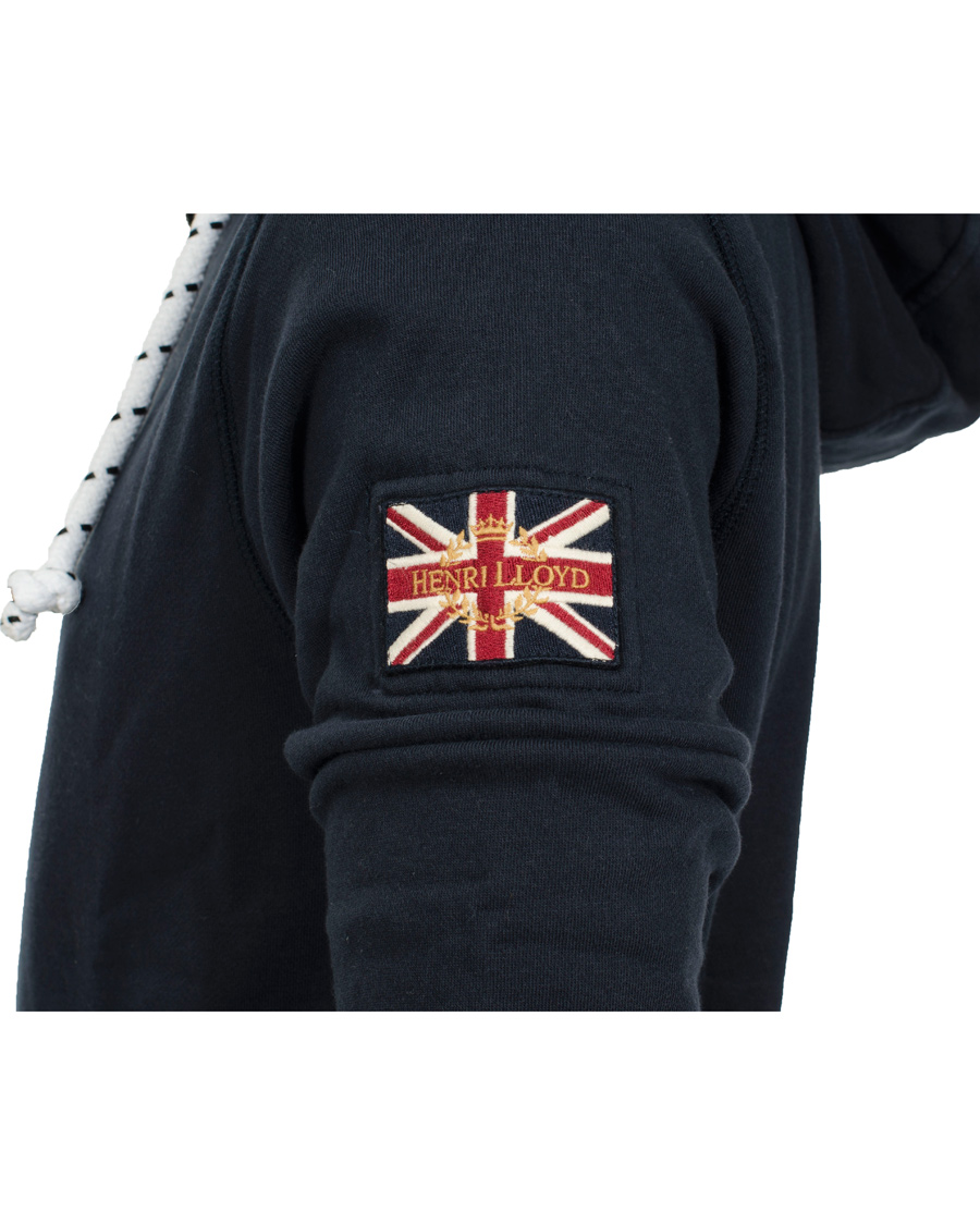 Heren | Truien | Henri-Lloyd | Henri Lloyd Filey Hooded Full Zip Sweat Navy