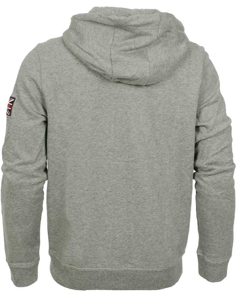 Heren | Truien | Henri-Lloyd | Henri Lloyd Filey Hooded Full Zip Sweat Grey Marl