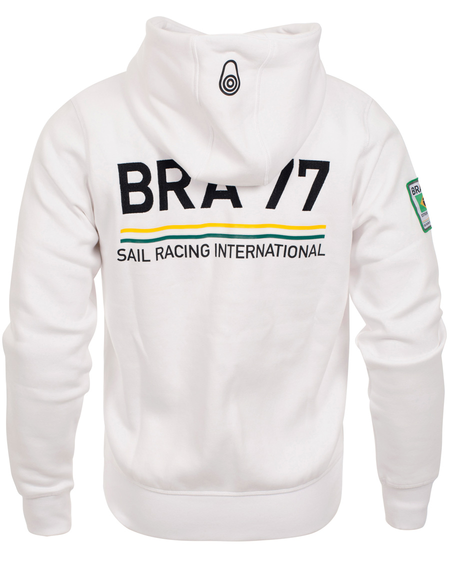 Heren | Truien | Sail Racing | International Zip Hood Brasil White