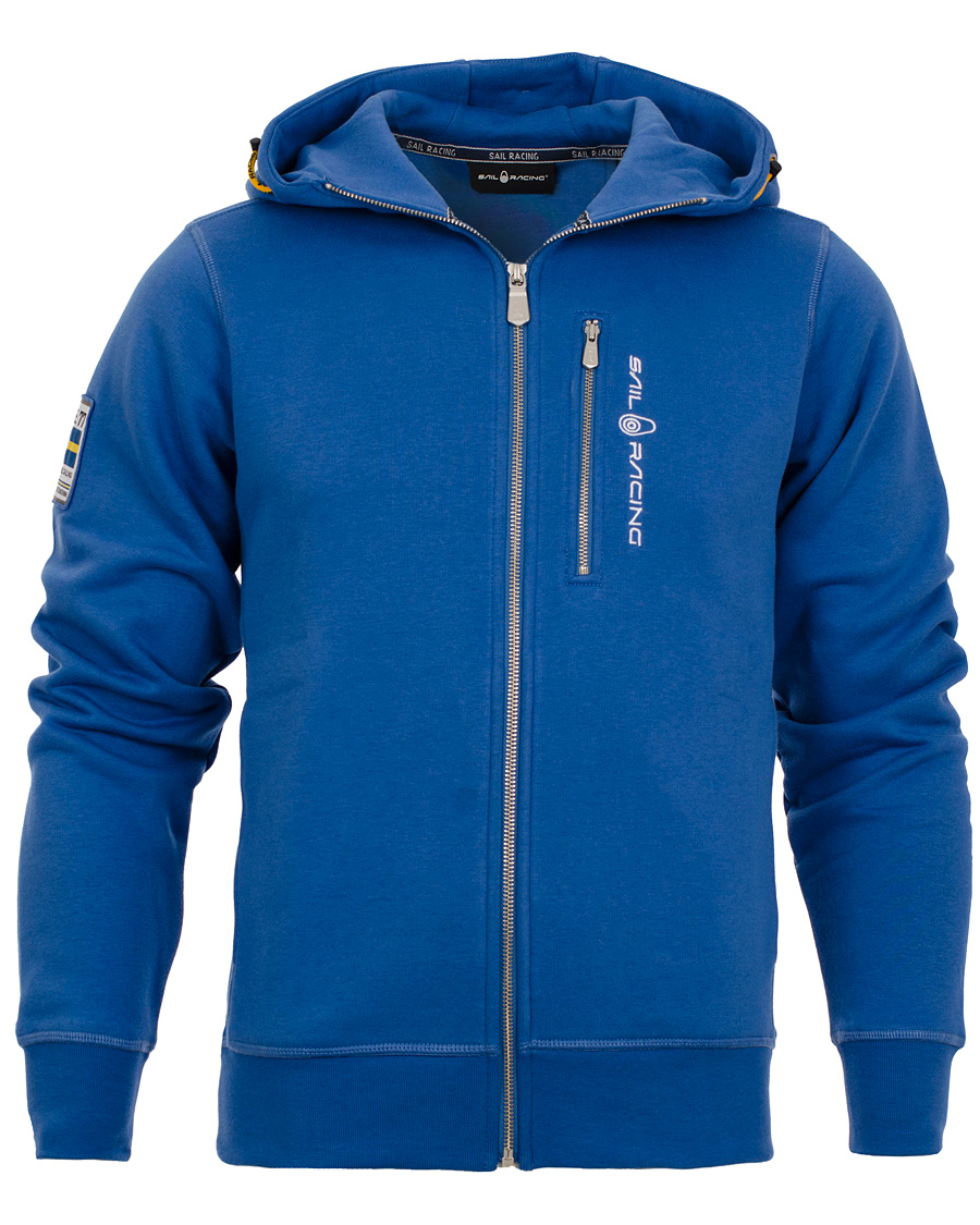 Heren | Truien | Sail Racing | International Zip Hood Sweden Sapphire Blue