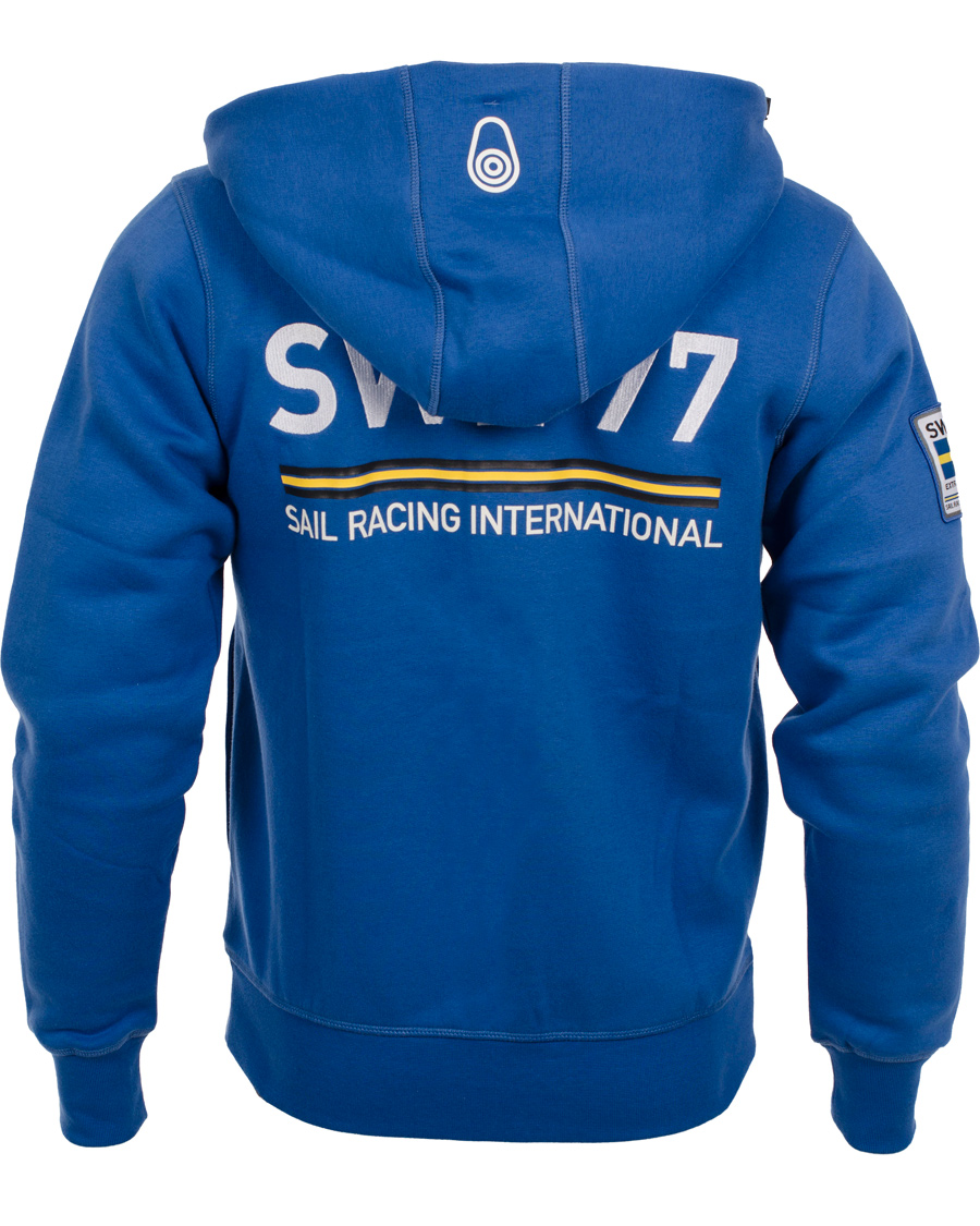 Heren | Truien | Sail Racing | International Zip Hood Sweden Sapphire Blue