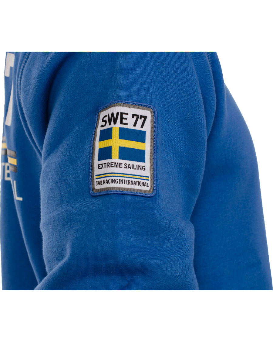 Heren | Truien | Sail Racing | International Zip Hood Sweden Sapphire Blue