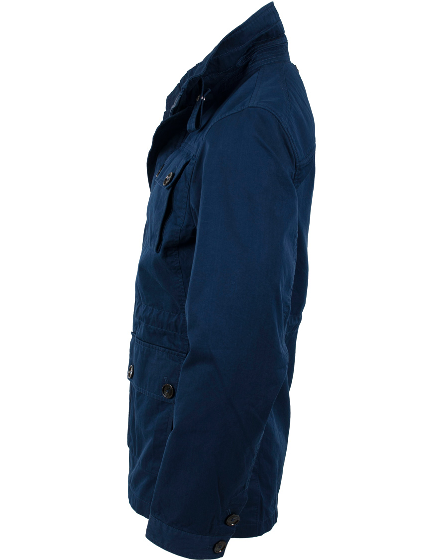 Heren | Jassen | J.Lindeberg | Foreman Two Tone Cotton Jacket Dark Blue