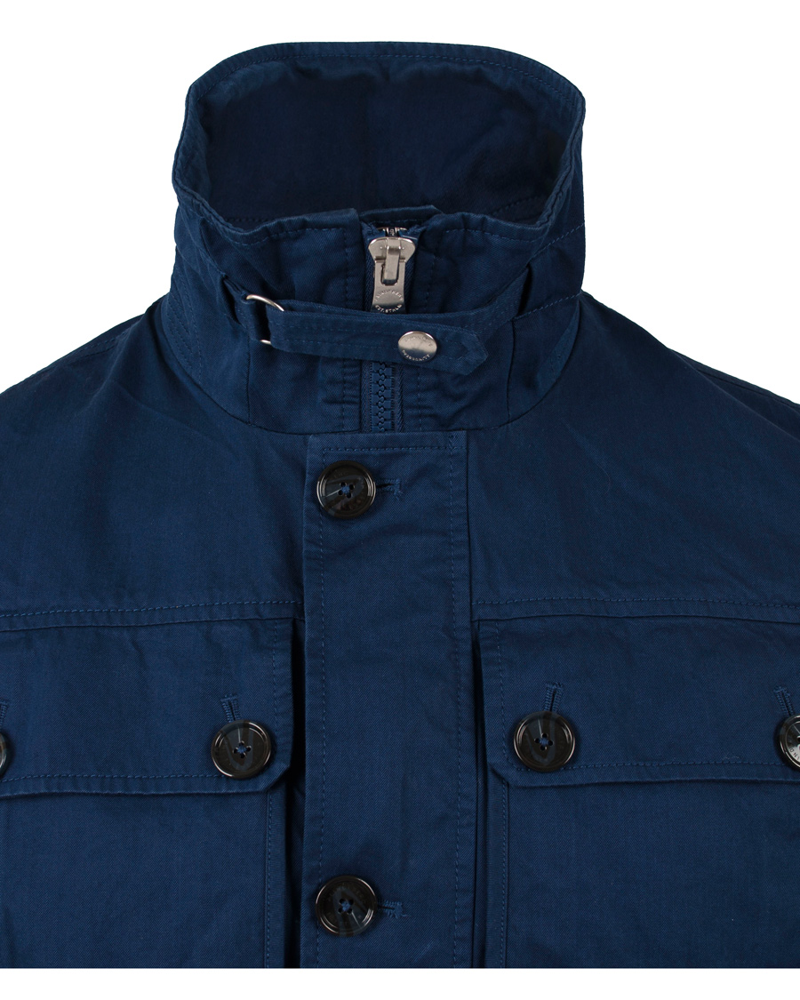 Heren | Jassen | J.Lindeberg | Foreman Two Tone Cotton Jacket Dark Blue