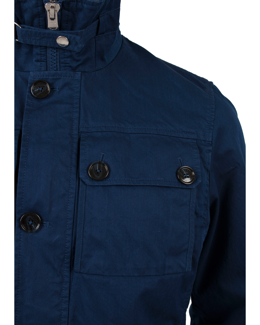 Heren | Jassen | J.Lindeberg | Foreman Two Tone Cotton Jacket Dark Blue