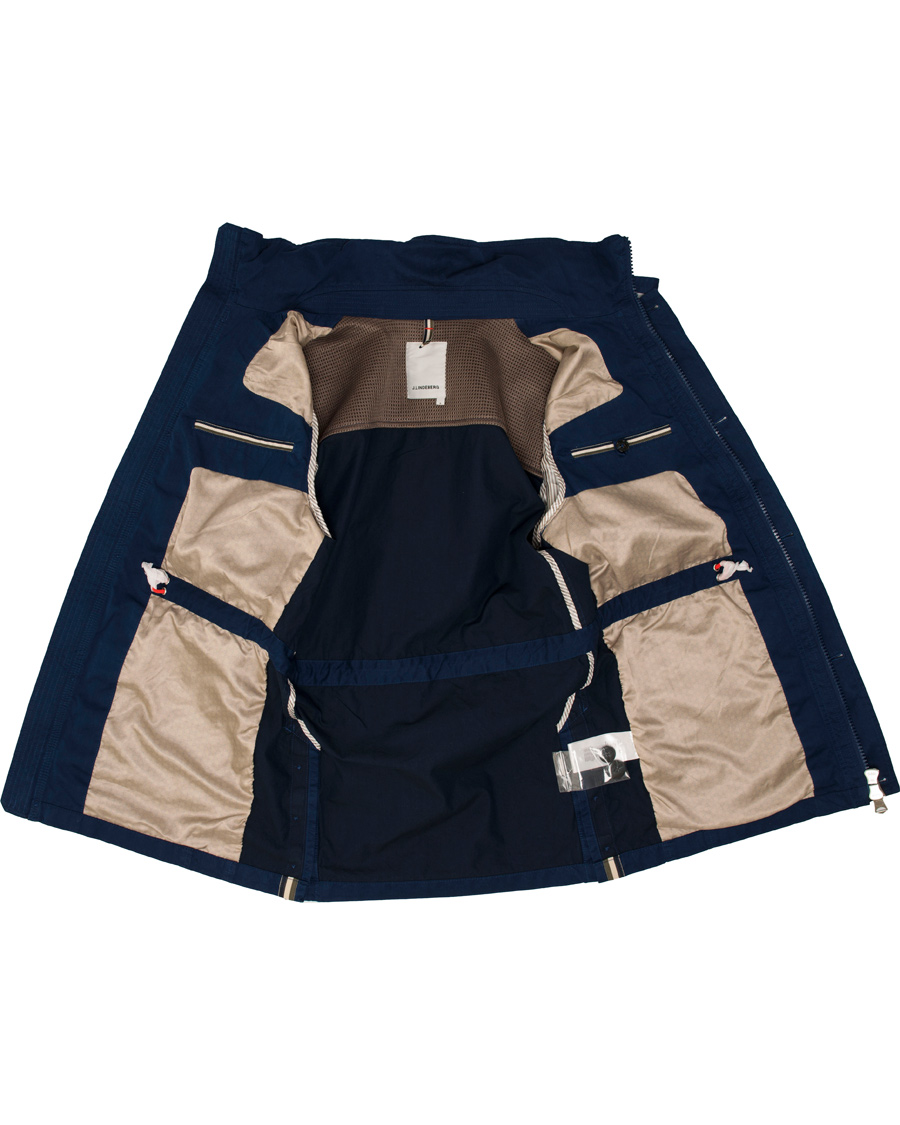 Heren | Jassen | J.Lindeberg | Foreman Two Tone Cotton Jacket Dark Blue