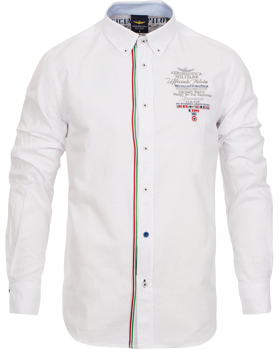 Heren | Overhemden | Aeronautica Militare | Oxford Shirt Button Down White