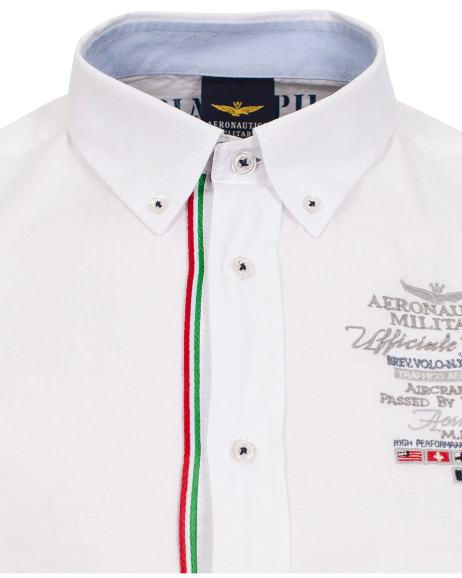 Heren | Overhemden | Aeronautica Militare | Oxford Shirt Button Down White