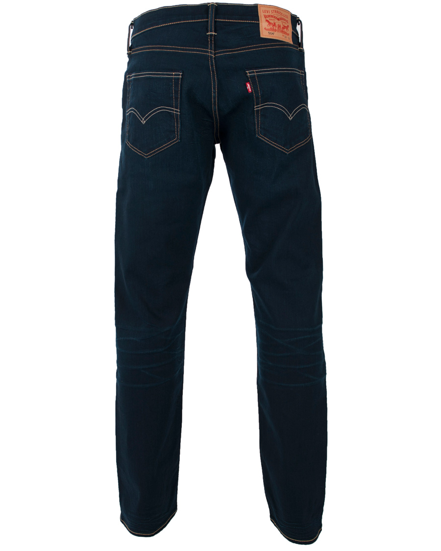 Heren | Jeans | Levi's | Levis 504 Regular Straight Jeans Crumpled Navy