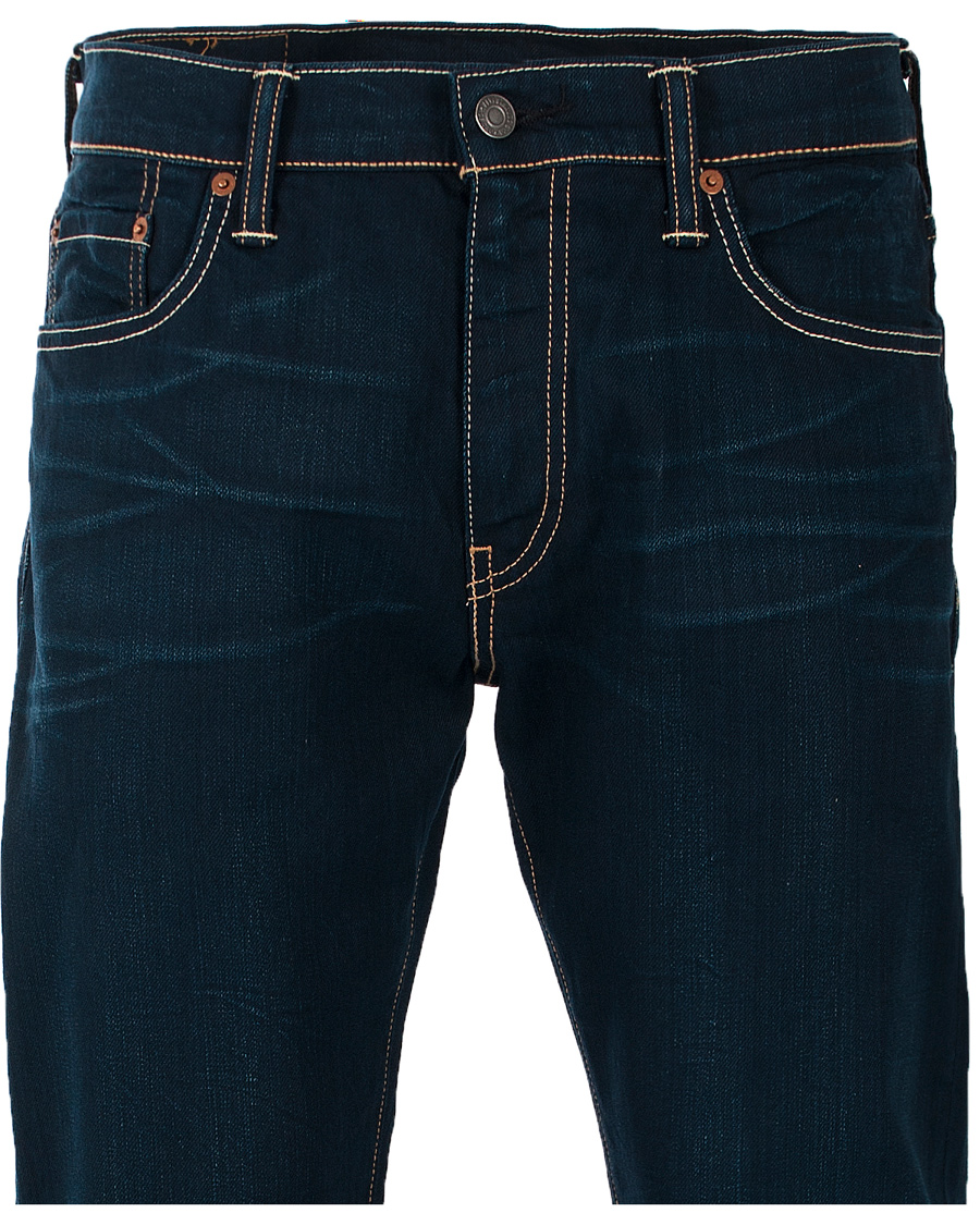 Heren | Jeans | Levi's | Levis 504 Regular Straight Jeans Crumpled Navy