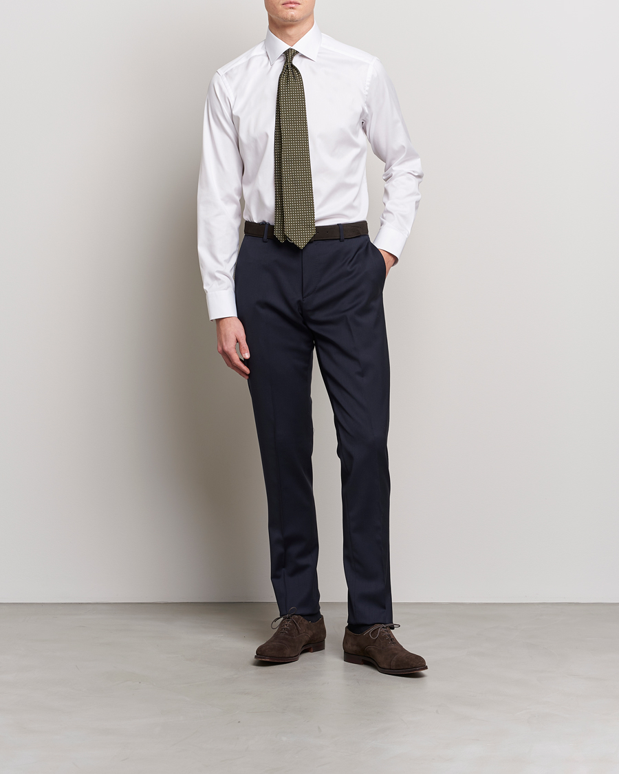 Heren | Overhemden | Eton | Slim Fit Shirt White