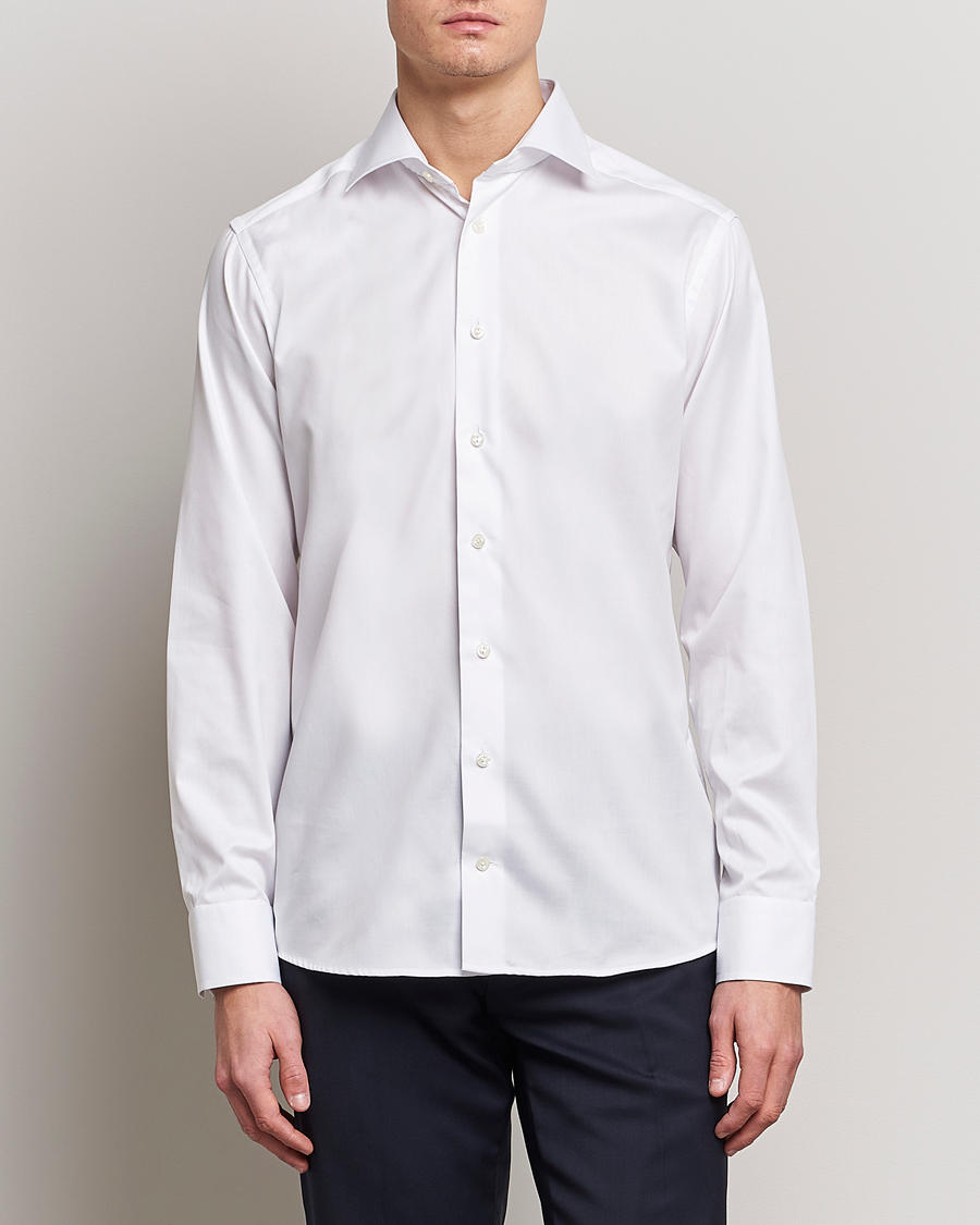 Heren | Zakelijke overhemden | Eton | Slim Fit Shirt White