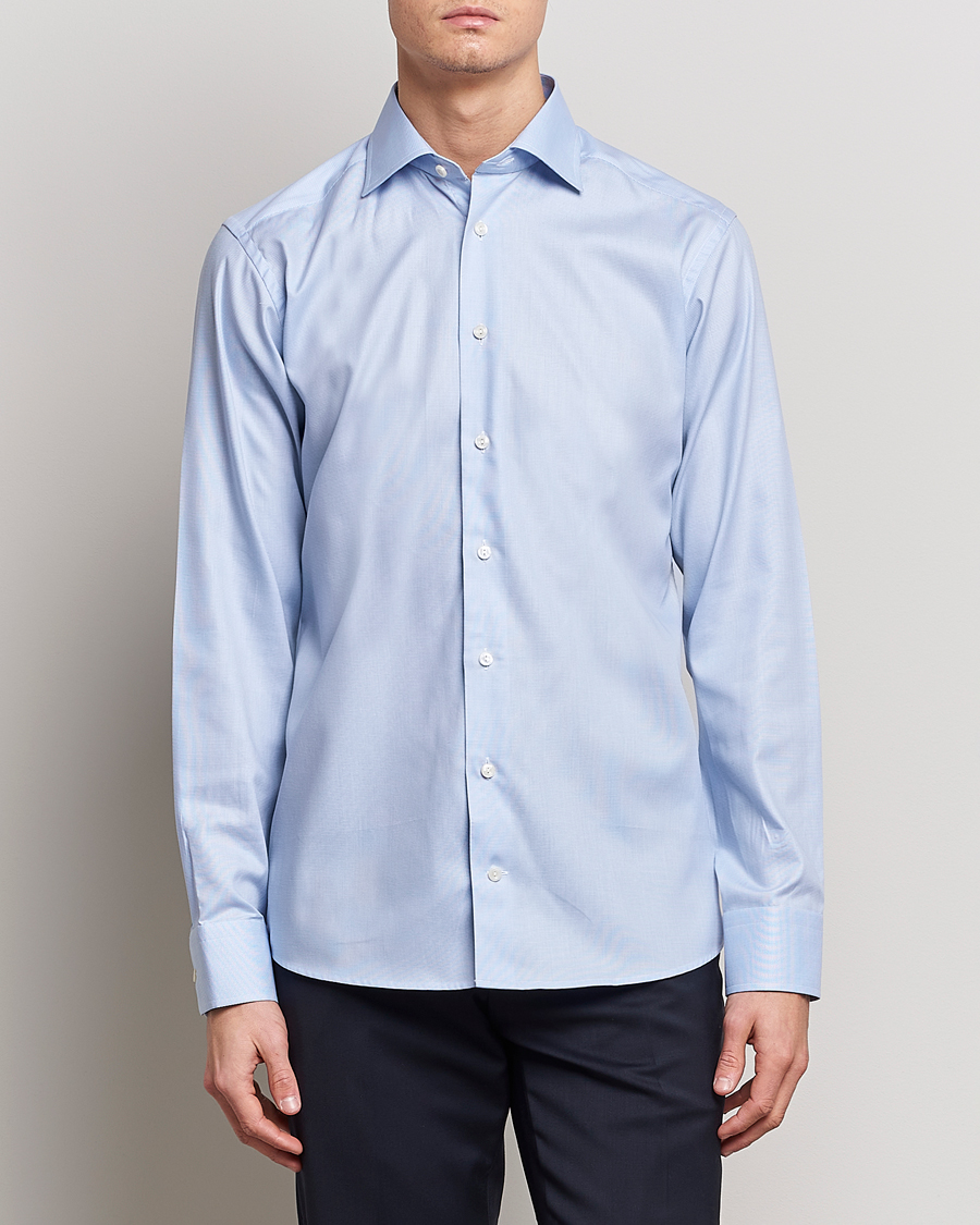 Heren |  | Eton | Slim Fit Shirt Pepita Blue