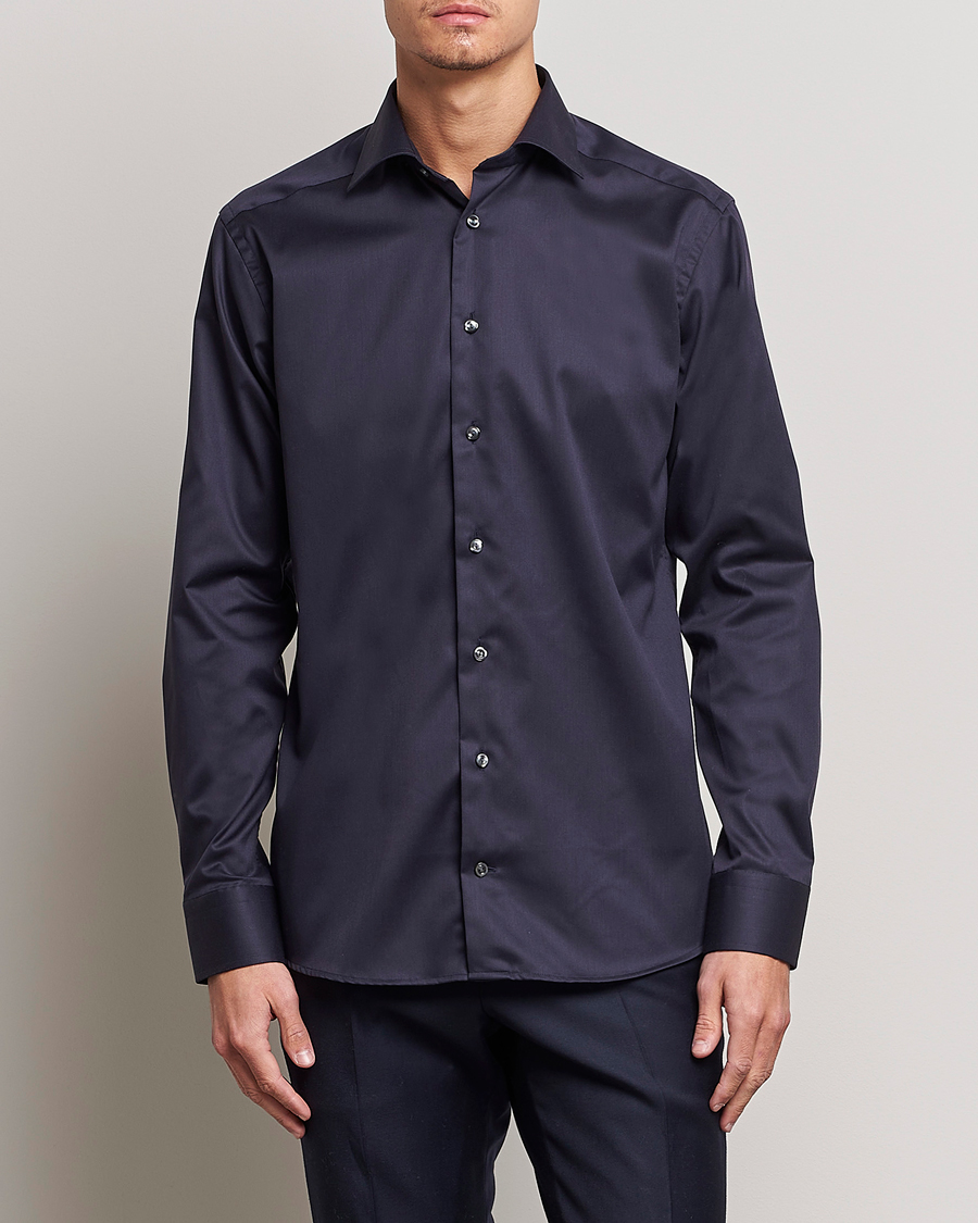 Heren | Overhemden | Eton | Slim Fit Shirt Navy
