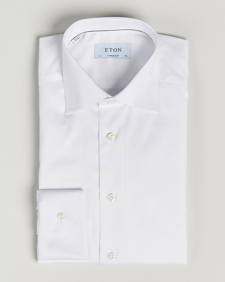 Heren | Zakelijke overhemden | Eton | Contemporary Fit Shirt White