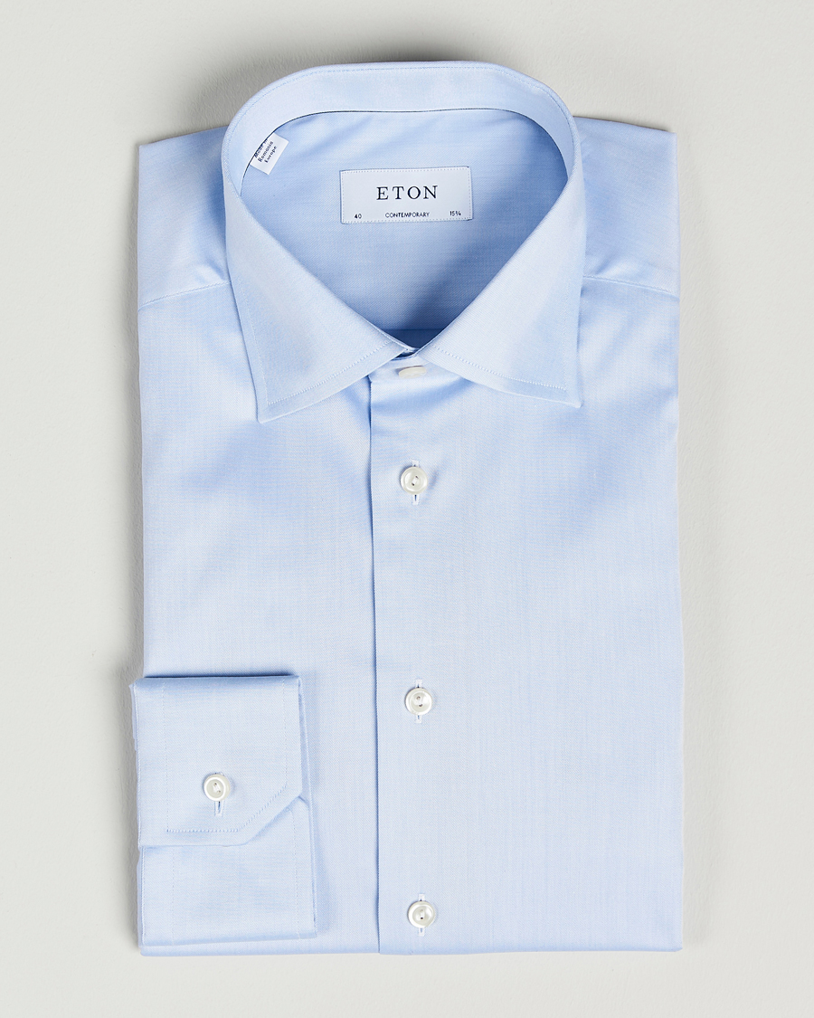 Heren |  | Eton | Contemporary Fit Shirt Blue