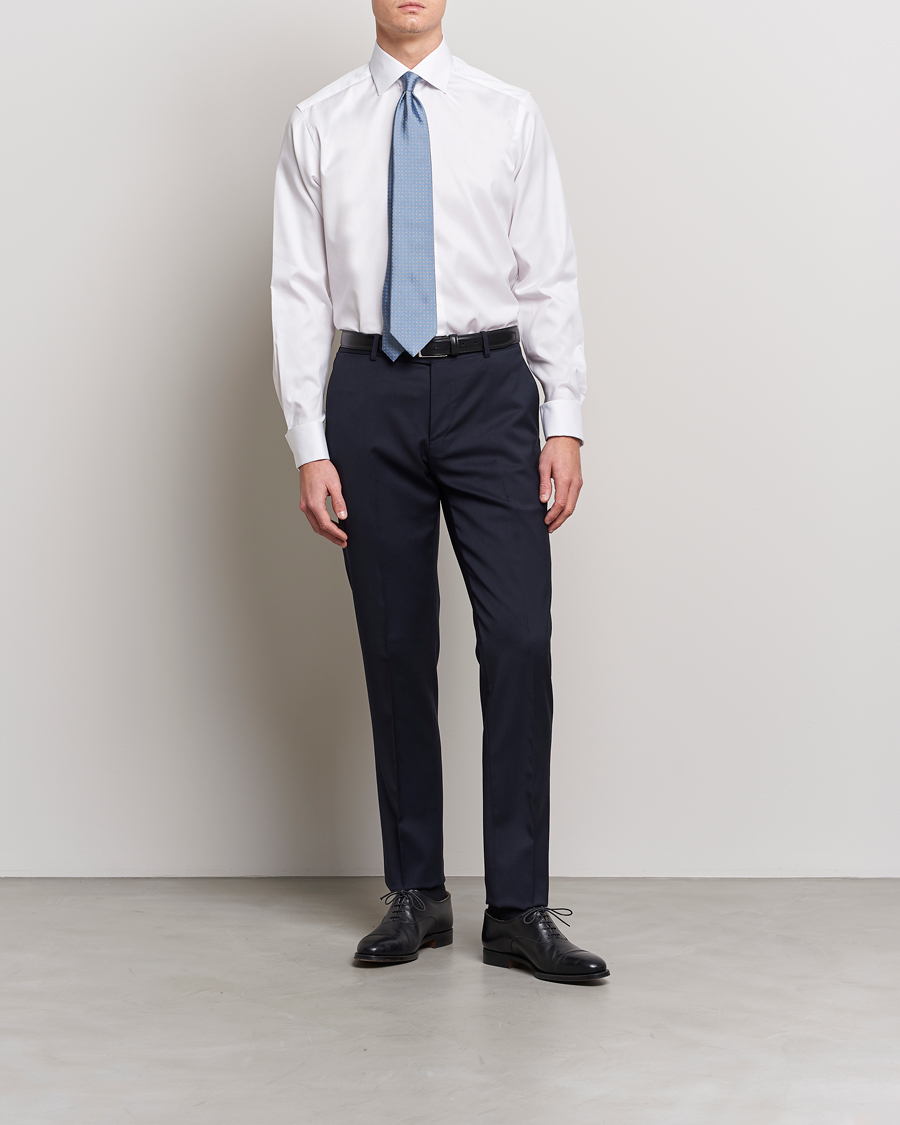 Heren | Kleding | Eton | Contemporary Fit Shirt Double Cuff White