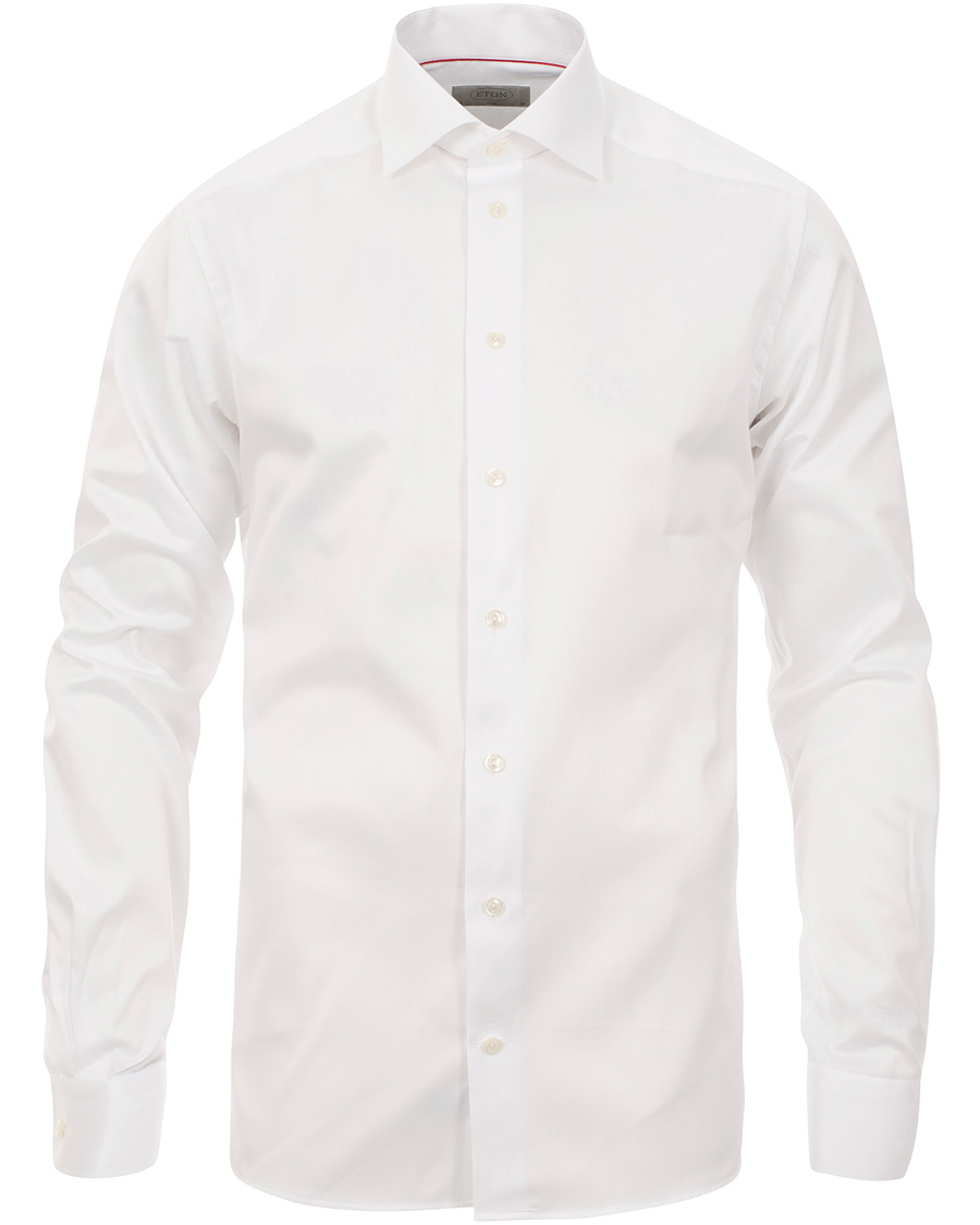 Heren | Overhemden | Eton | Slim Fit Shirt Extra Long Sleeve White