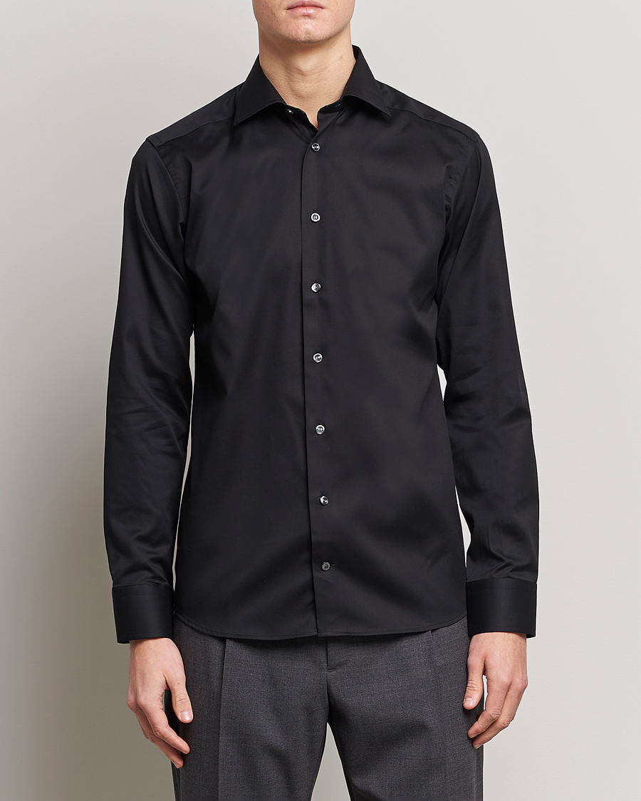 Heren |  | Eton | Slim Fit Shirt Black