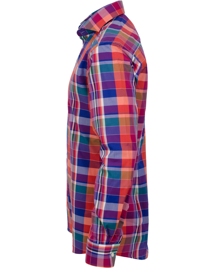 Heren | Overhemden | Eton | Slim Fit Shirt Red Ribbon Big Check Multi