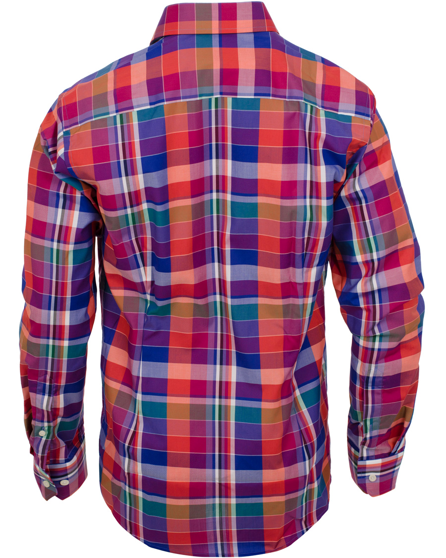 Heren | Overhemden | Eton | Slim Fit Shirt Red Ribbon Big Check Multi