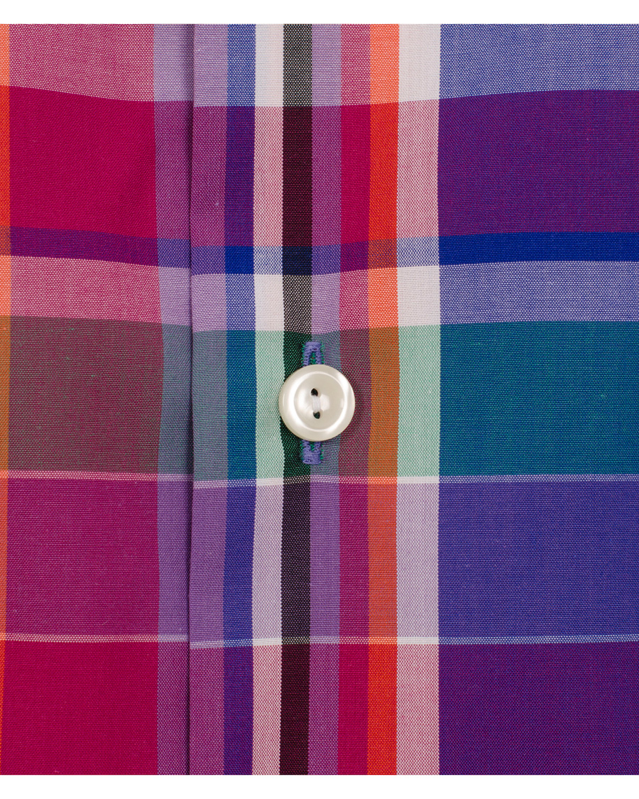Heren | Overhemden | Eton | Slim Fit Shirt Red Ribbon Big Check Multi