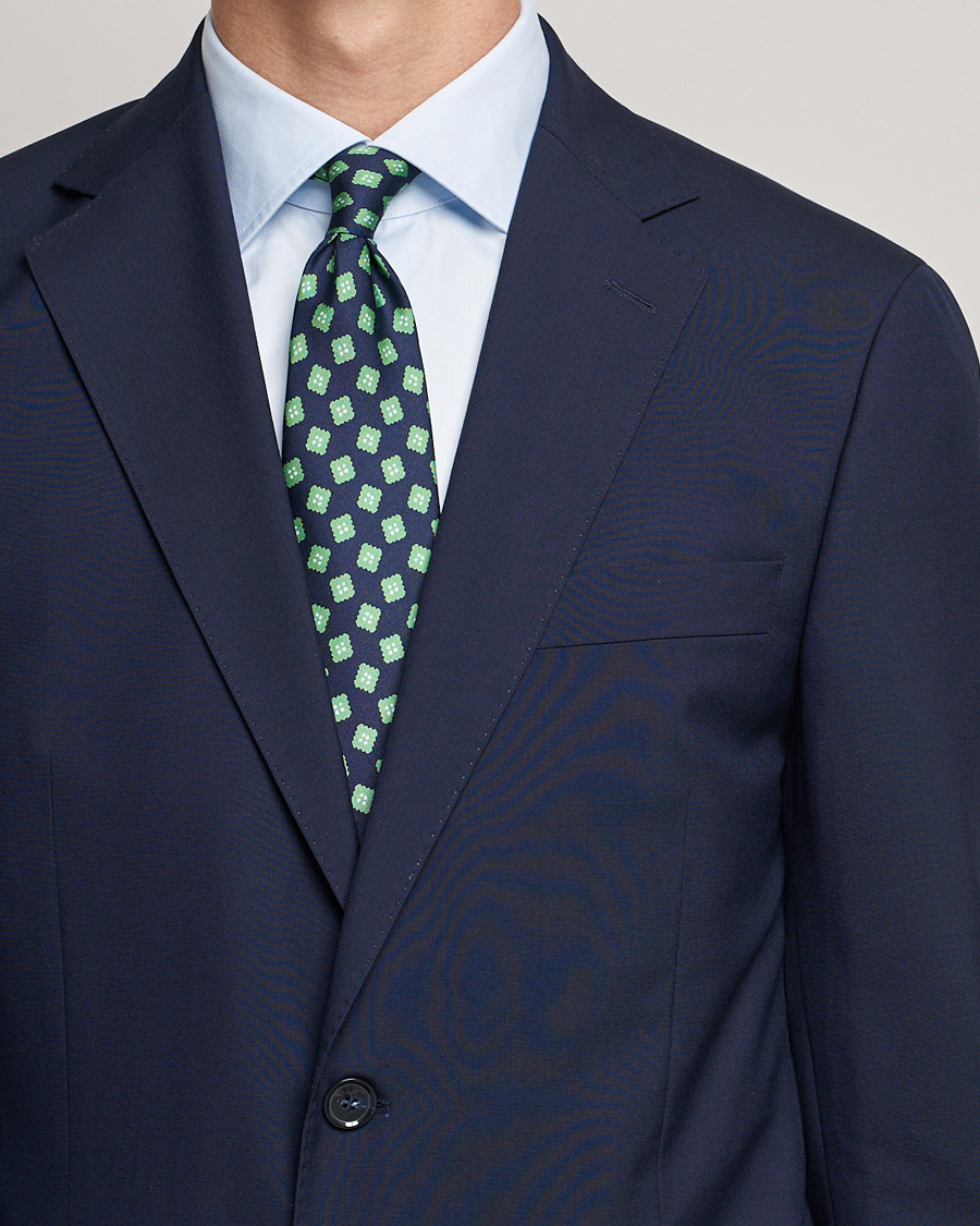 Heren | Blazers | Oscar Jacobson | Edmund Blazer Super 120's Wool Navy 154