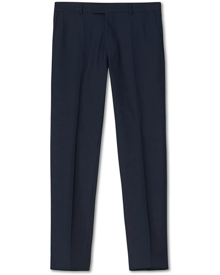 Heren | Broeken | Oscar Jacobson | Damien Trousers Super 120's Wool Navy