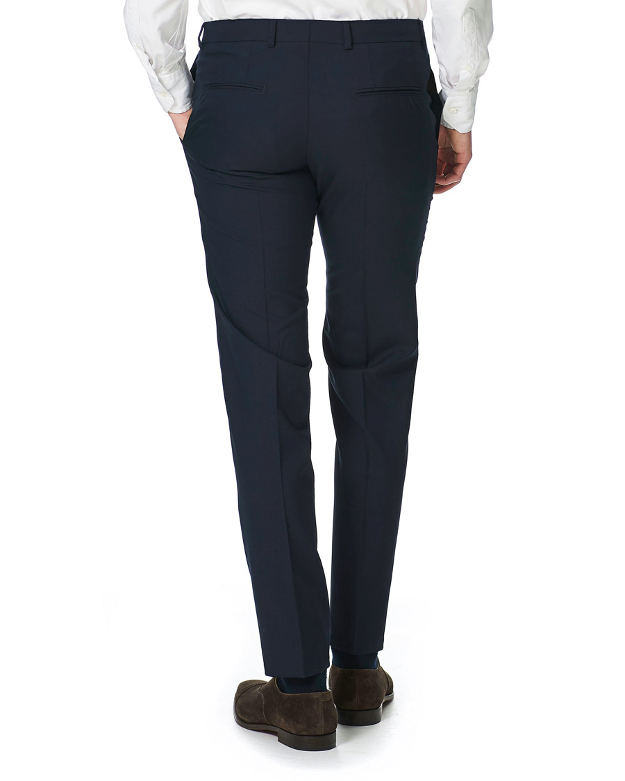 Heren | Broeken | Oscar Jacobson | Damien Trousers Super 120's Wool Navy