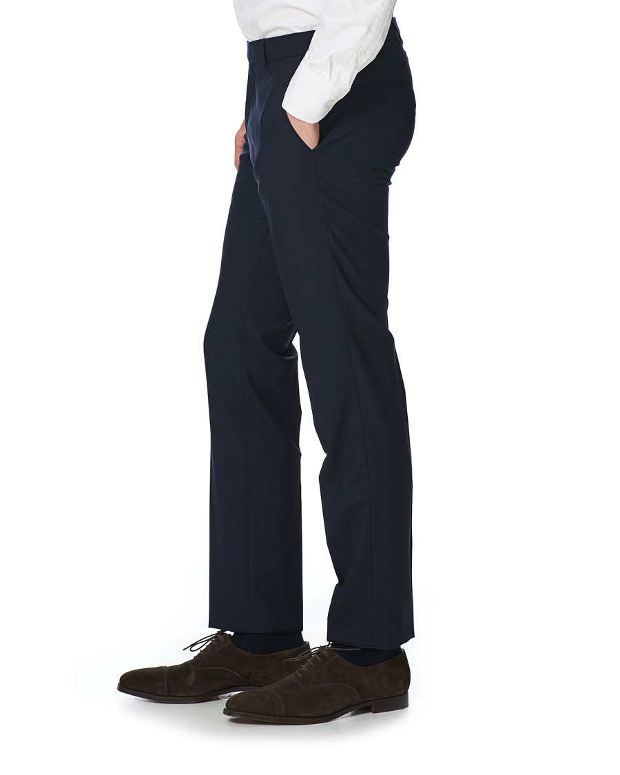 Heren | Broeken | Oscar Jacobson | Damien Trousers Super 120's Wool Navy