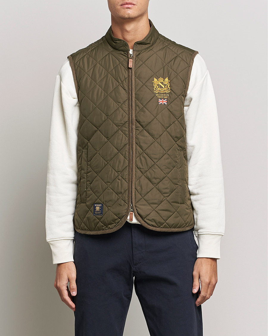 Men |  | Morris | Trenton Quilted Vest Olive