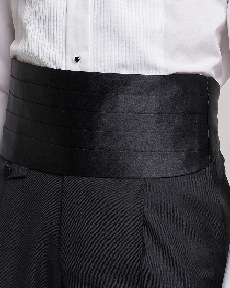 Heren | Accessoires | Eton | Cummerbund Black