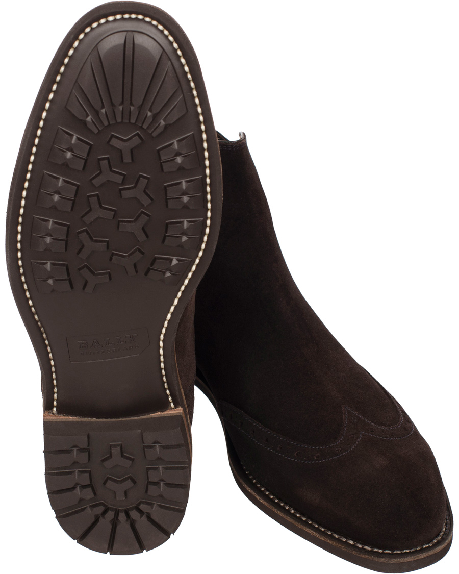 Heren | BALLY Martigny Major Chelsea Boot Suede Dark Brown | Bally | Martigny Major Chelsea Boot Suede Dark Brown