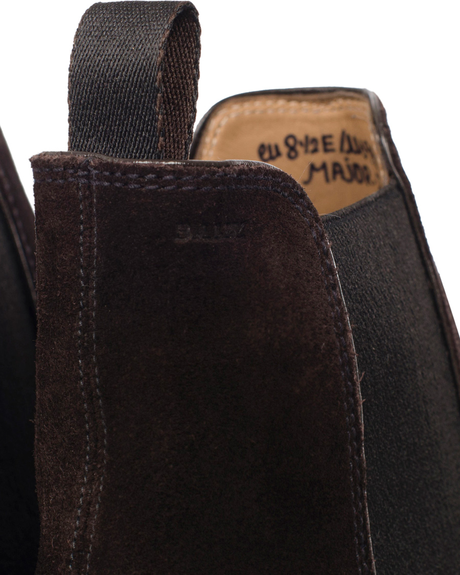 Heren | BALLY Martigny Major Chelsea Boot Suede Dark Brown | Bally | Martigny Major Chelsea Boot Suede Dark Brown