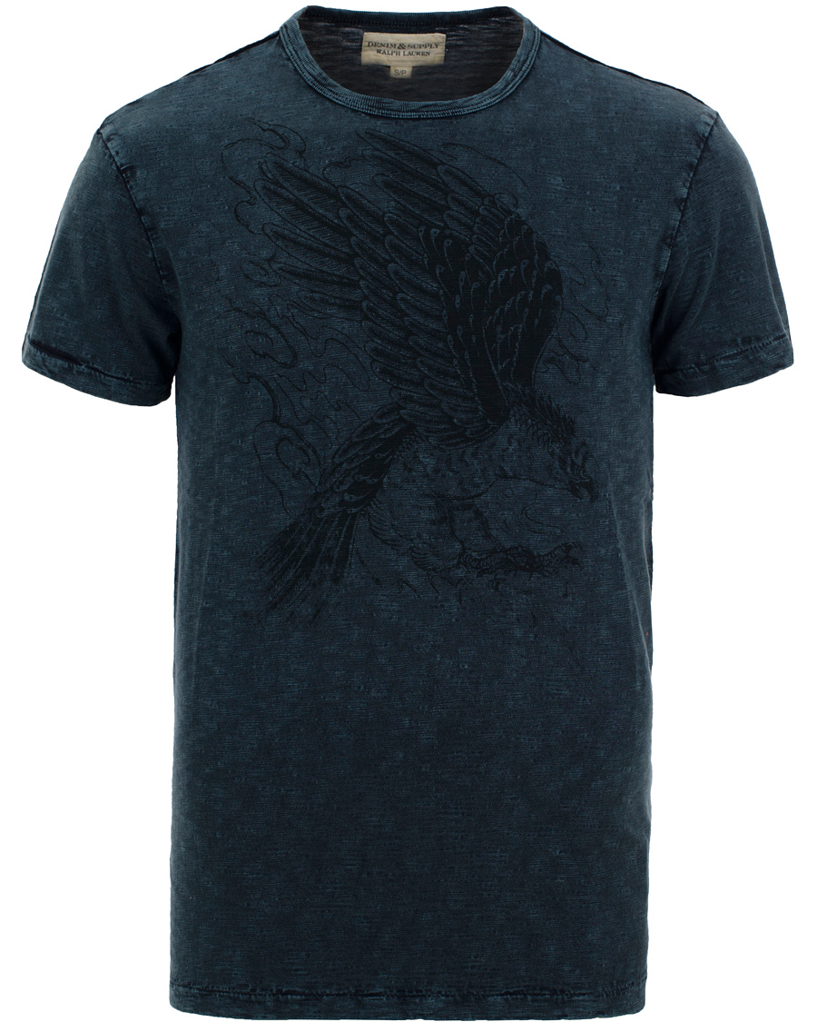 Heren | T-shirts | Denim & Supply Ralph Lauren | Printed CN Hawk Light Indigo
