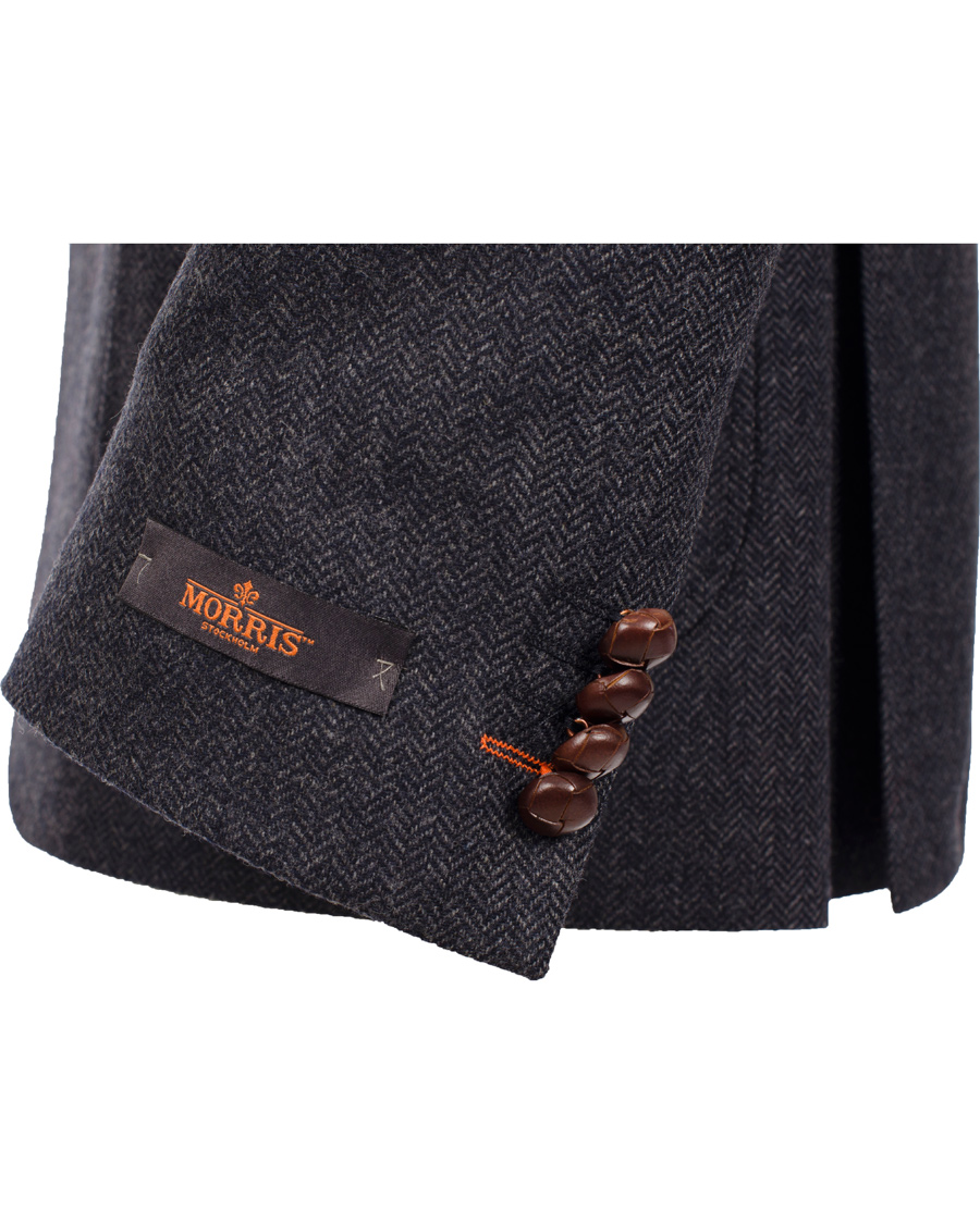 Heren | Blazers | Morris | Rodney Herringbone Blazer Navy