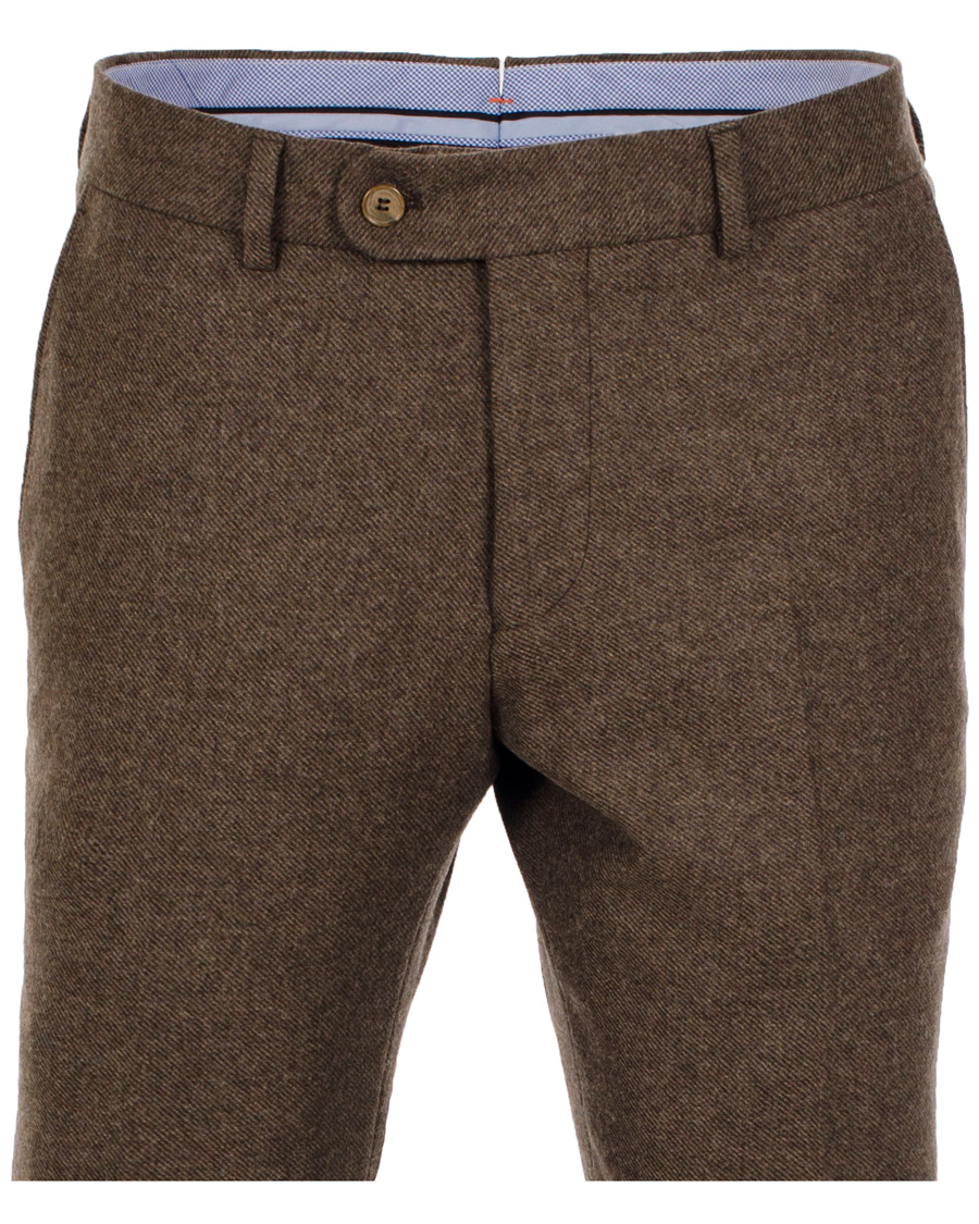 Heren | Broeken | Morris | Rodney Diagonal Trousers Brown