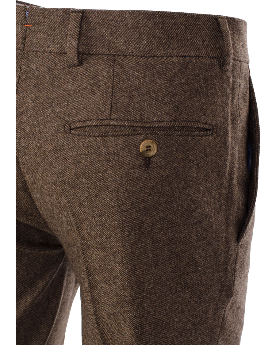 Heren | Broeken | Morris | Rodney Diagonal Trousers Brown