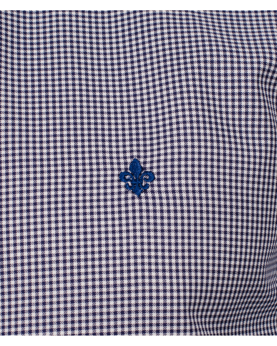 Heren | Overhemden | Morris | Sir Moore Mini Check Shirt Navy