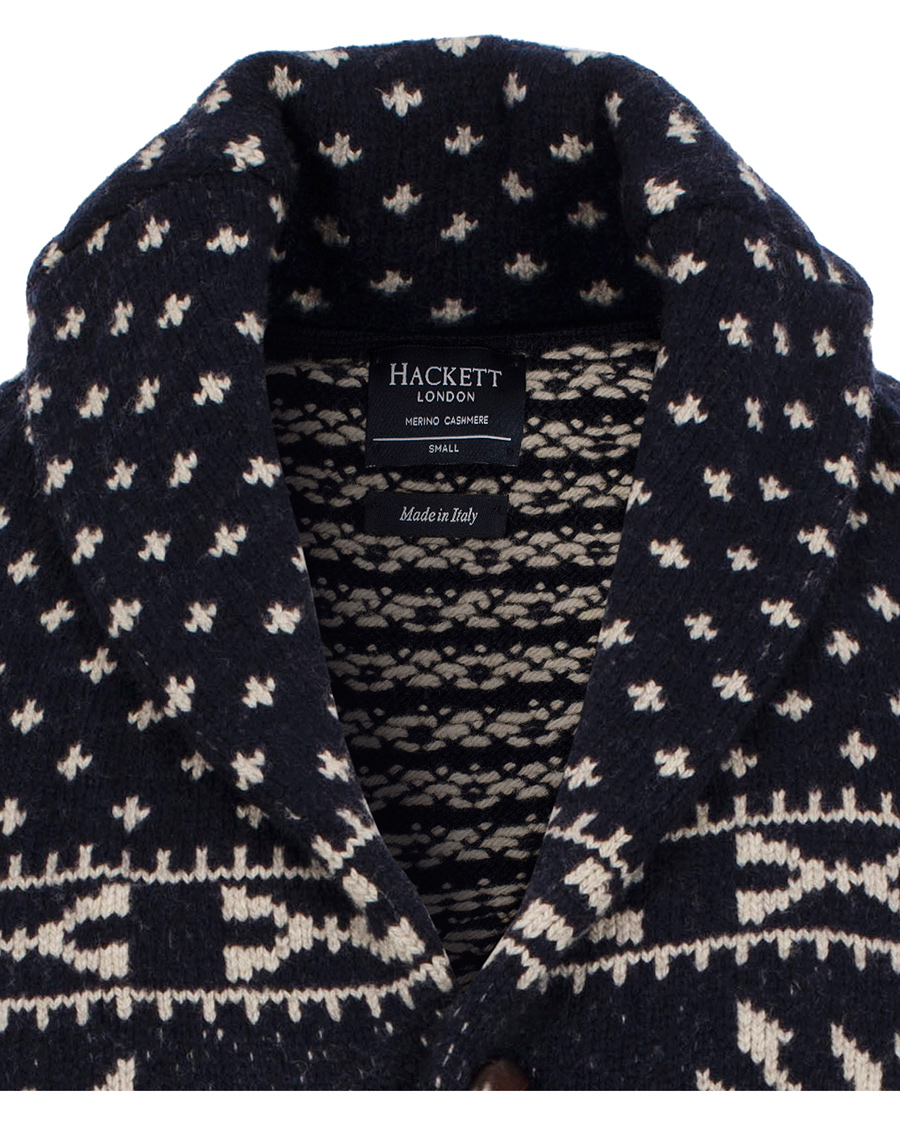 Heren | Truien | Hackett | Rudolf Cardigan Navy S