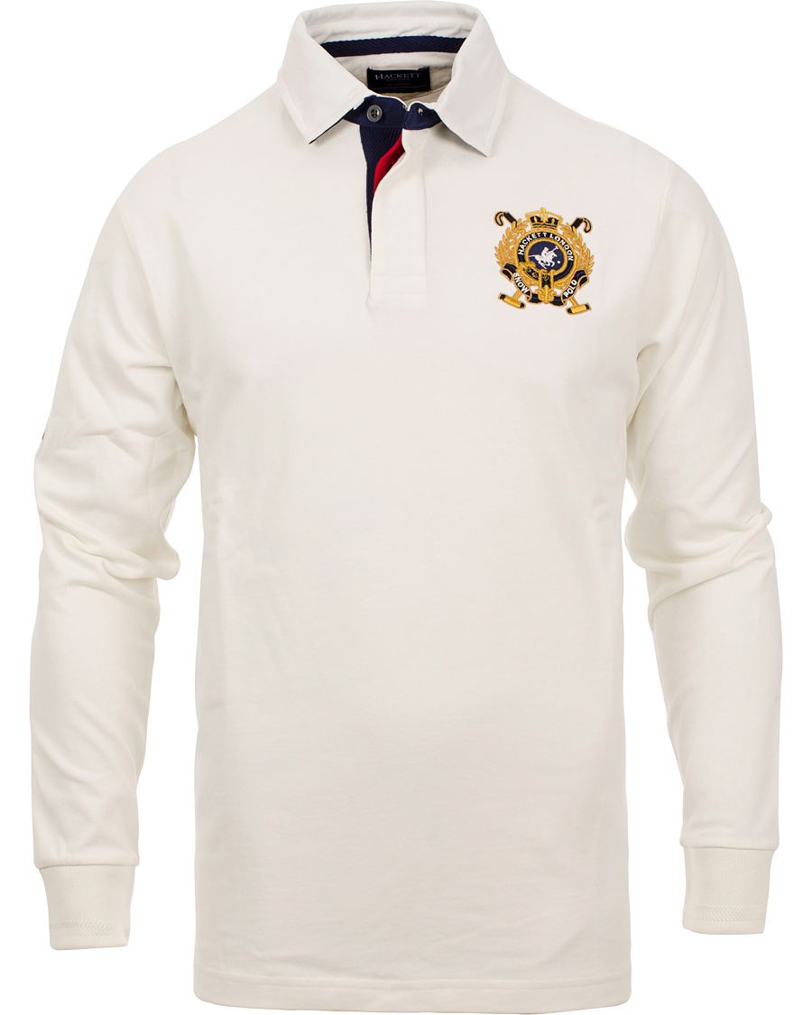 Heren | Truien | Hackett | Snow Union Jack Rugby Winter White