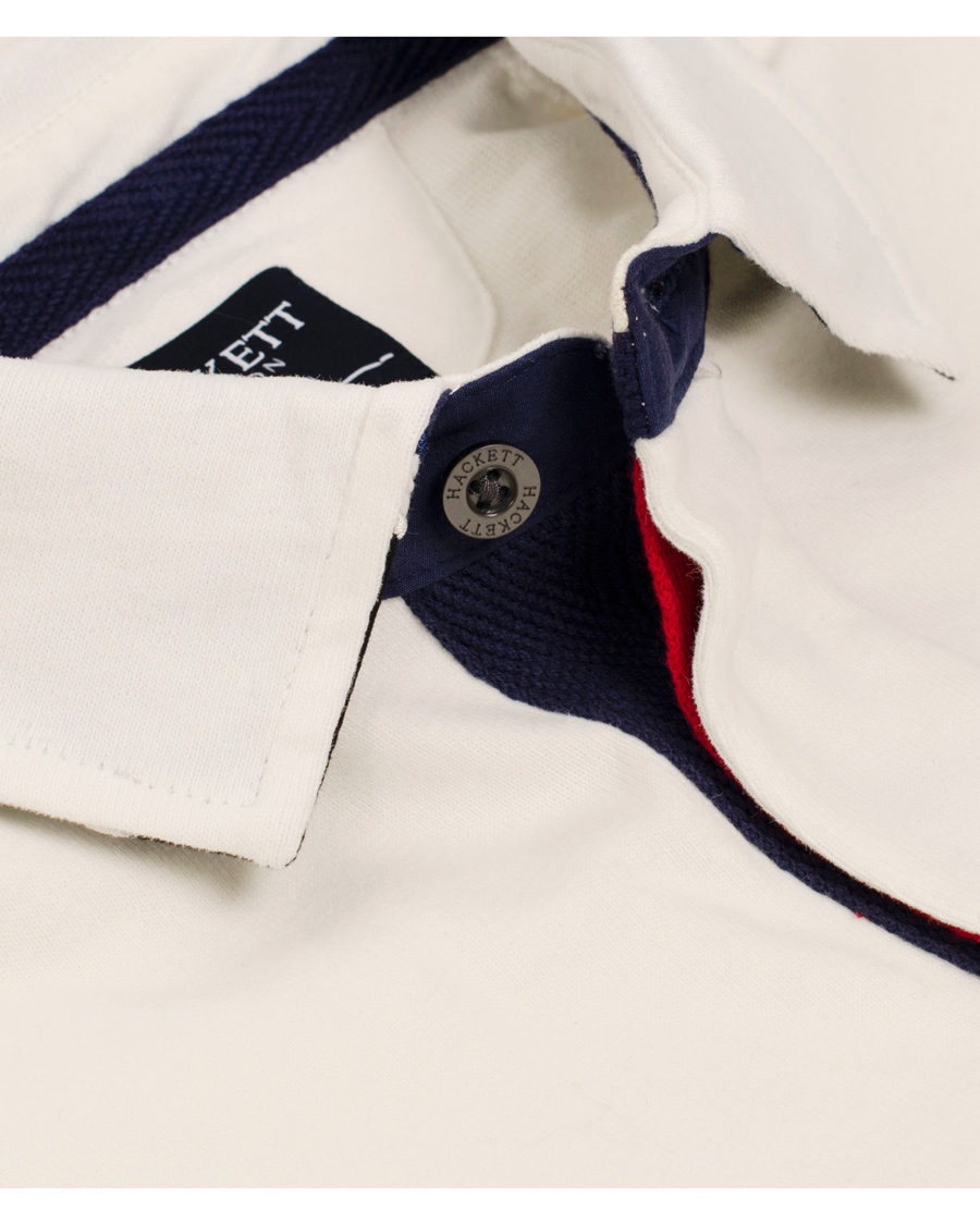 Heren | Truien | Hackett | Snow Union Jack Rugby Winter White