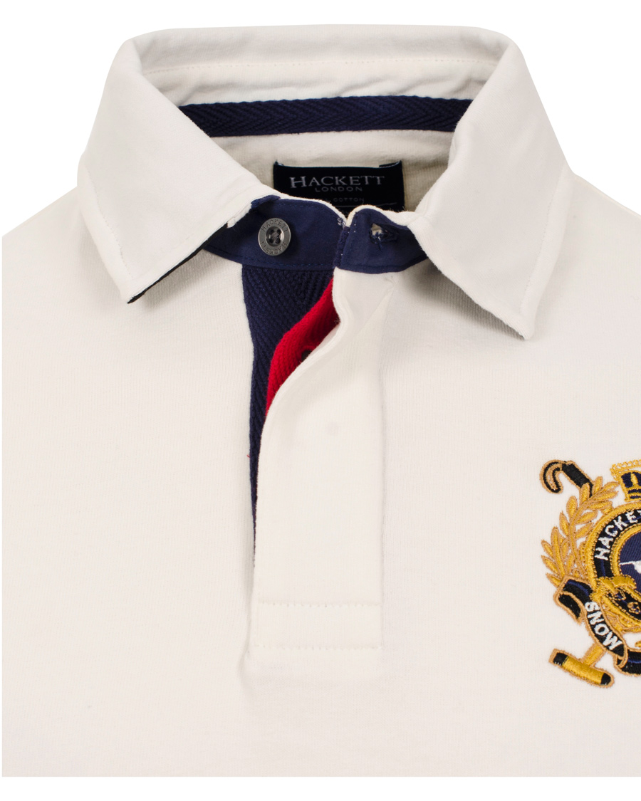 Heren | Truien | Hackett | Snow Union Jack Rugby Winter White