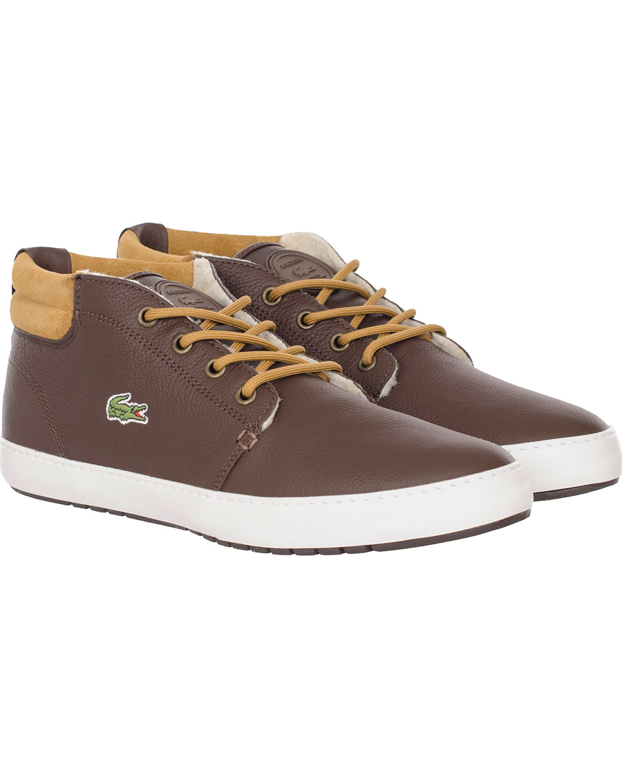 Heren | Lacoste Ampthill Terra Mid Sneaker Brown | Lacoste | Ampthill Terra Mid Sneaker Brown