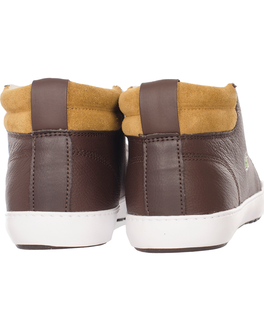 Heren | Lacoste Ampthill Terra Mid Sneaker Brown | Lacoste | Ampthill Terra Mid Sneaker Brown