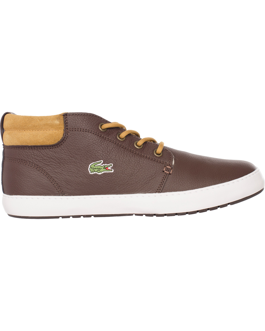 Heren | Lacoste Ampthill Terra Mid Sneaker Brown | Lacoste | Ampthill Terra Mid Sneaker Brown