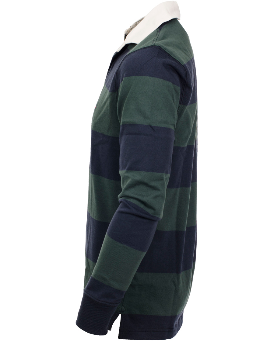 Heren | Truien | Tommy Hilfiger | Basic Rugby Block Stripe Vintage Fit Green