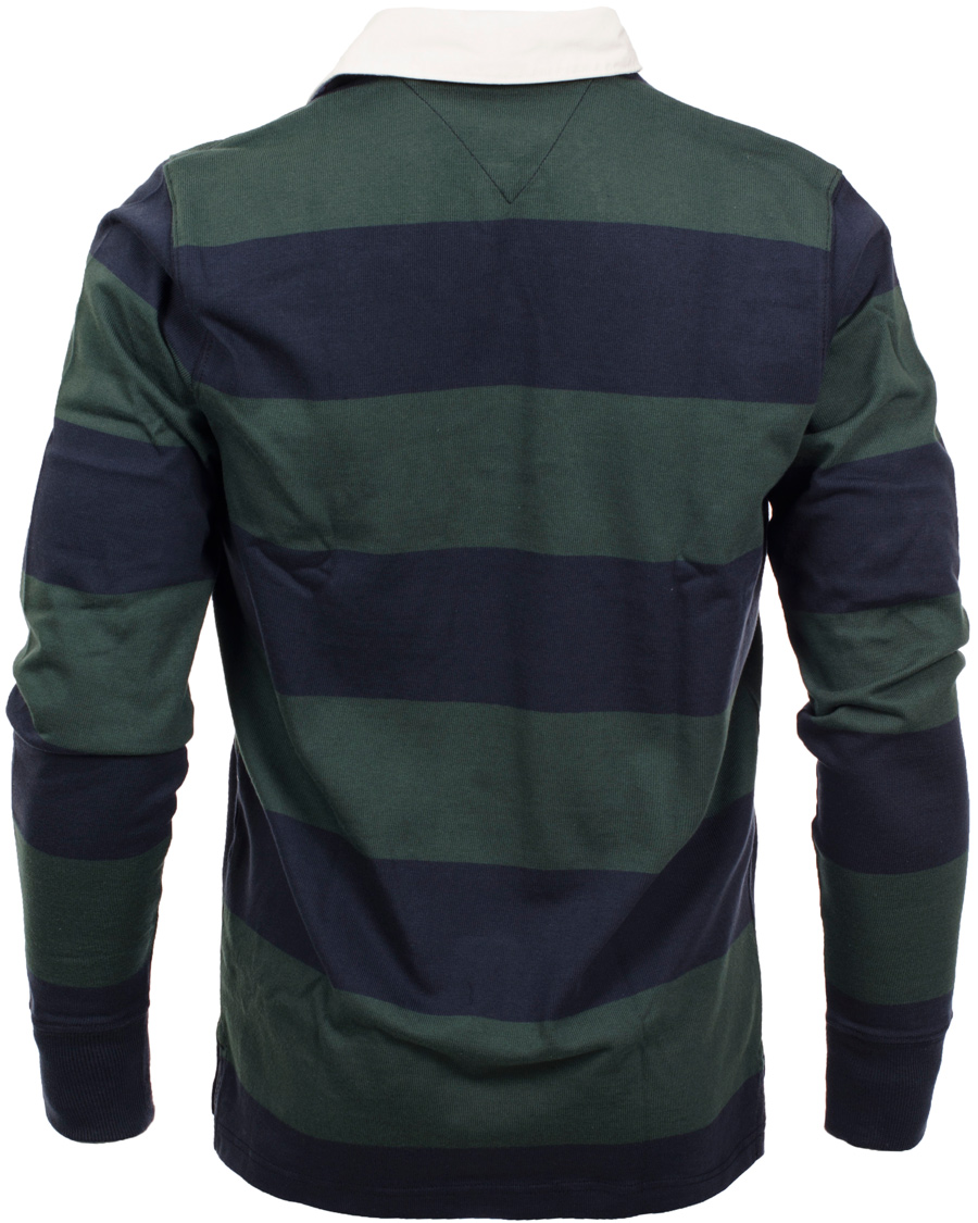 Heren | Truien | Tommy Hilfiger | Basic Rugby Block Stripe Vintage Fit Green