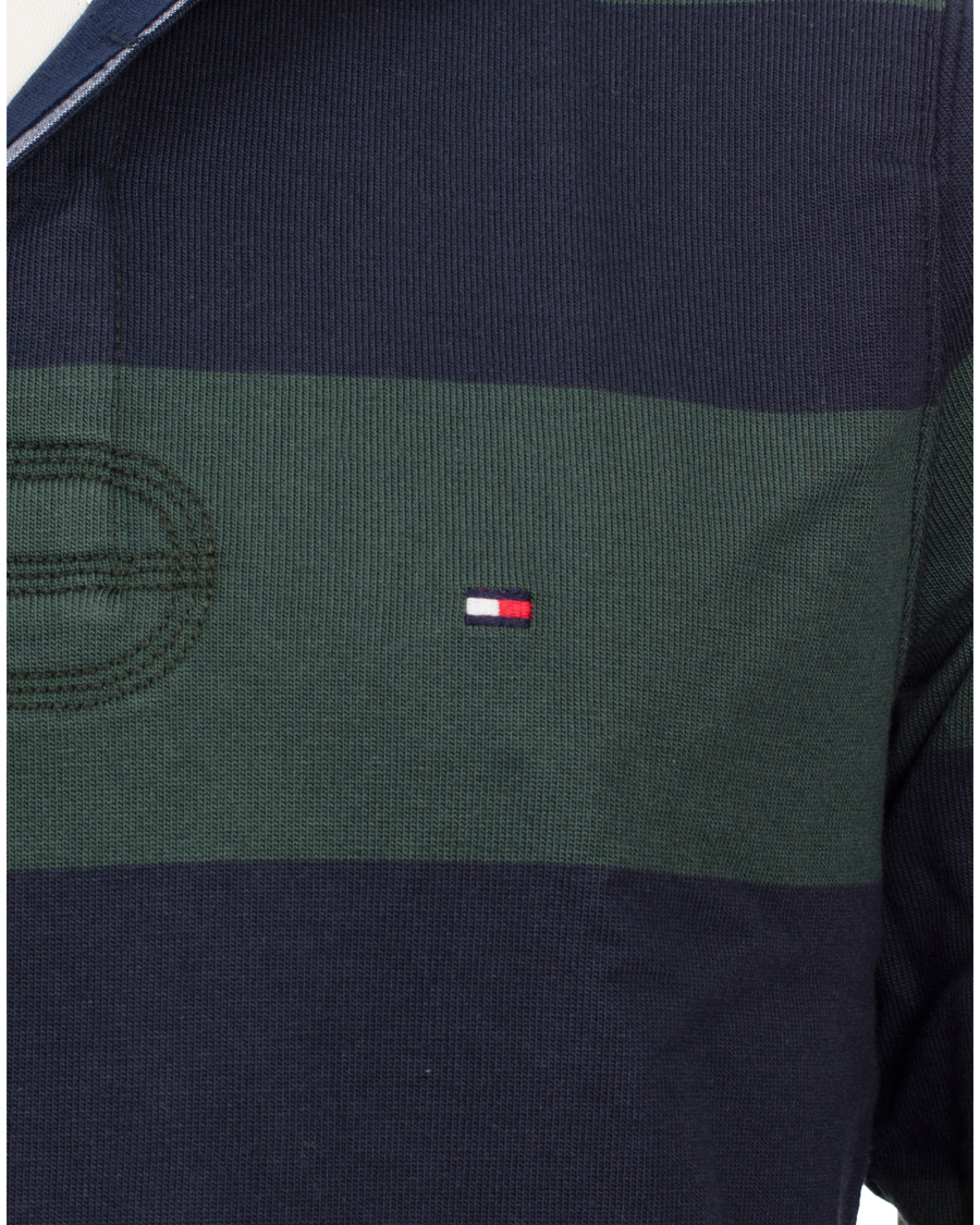 Heren | Truien | Tommy Hilfiger | Basic Rugby Block Stripe Vintage Fit Green